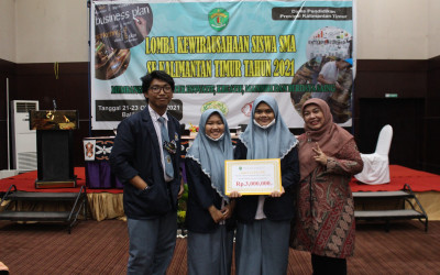 SMAN 2 Balikpapan Juara II Lomba Kreativitas Kewirausahaan 2021 se Kalimantan Timur