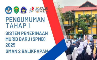 Pengumuman SPMB Tahap I (Jalur Afirmasi, Prestasi & Perpindahan Tugas Orang tua/Luar Daerah/GTK) 2025